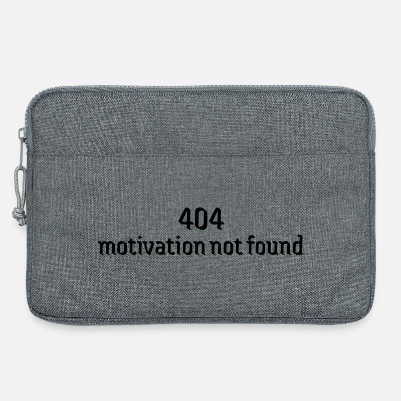 404 motivation not found depressionen schwach - Laptoptasche 13" - Grau meliert
