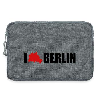I Love Berlin - Laptoptasche 13" - Grau meliert - Vorne