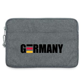 Germany | Deutschland | Flag | Flagge - Sacoche pour ordinateur portable 13 pouces - gris chiné - Devant
