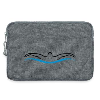 schwimmen - Laptoptasche 13" - Grau meliert - Vorne