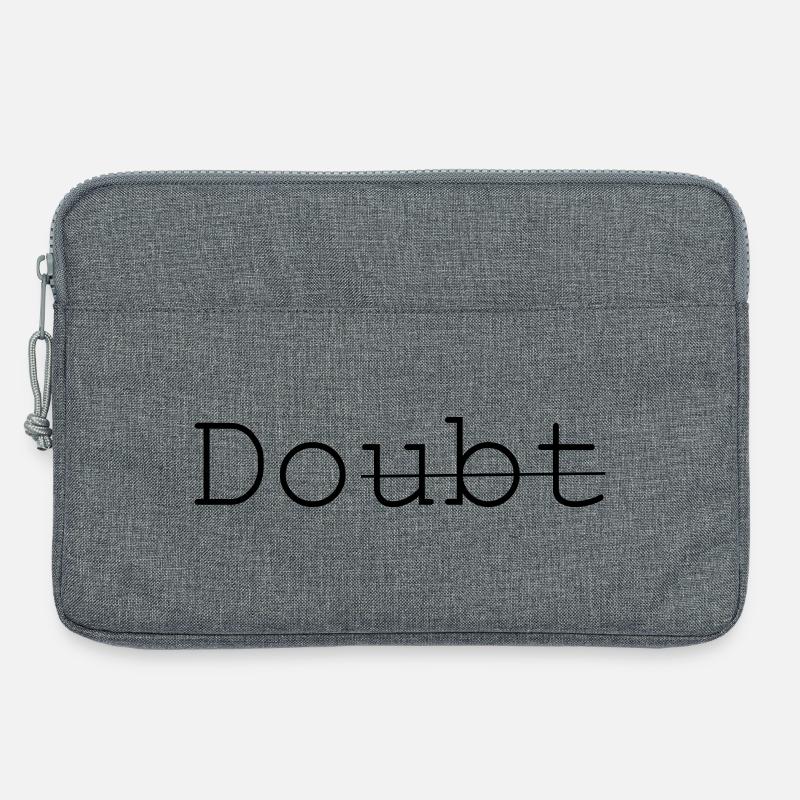 Doubt - Do it - Laptop bag 13" - heather grey