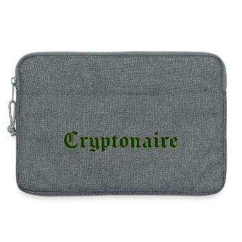 Cryptonaire - Laptoptasche 13" - Grau meliert - Vorne