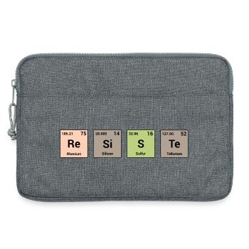 Resists in periodic elements - Laptop bag 13" - heather grey - Front