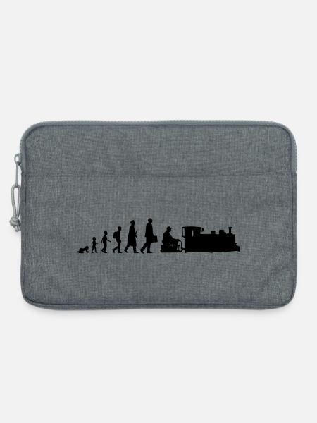 Entwicklung Zugliebhaber - Laptoptasche 13" - Grau meliert