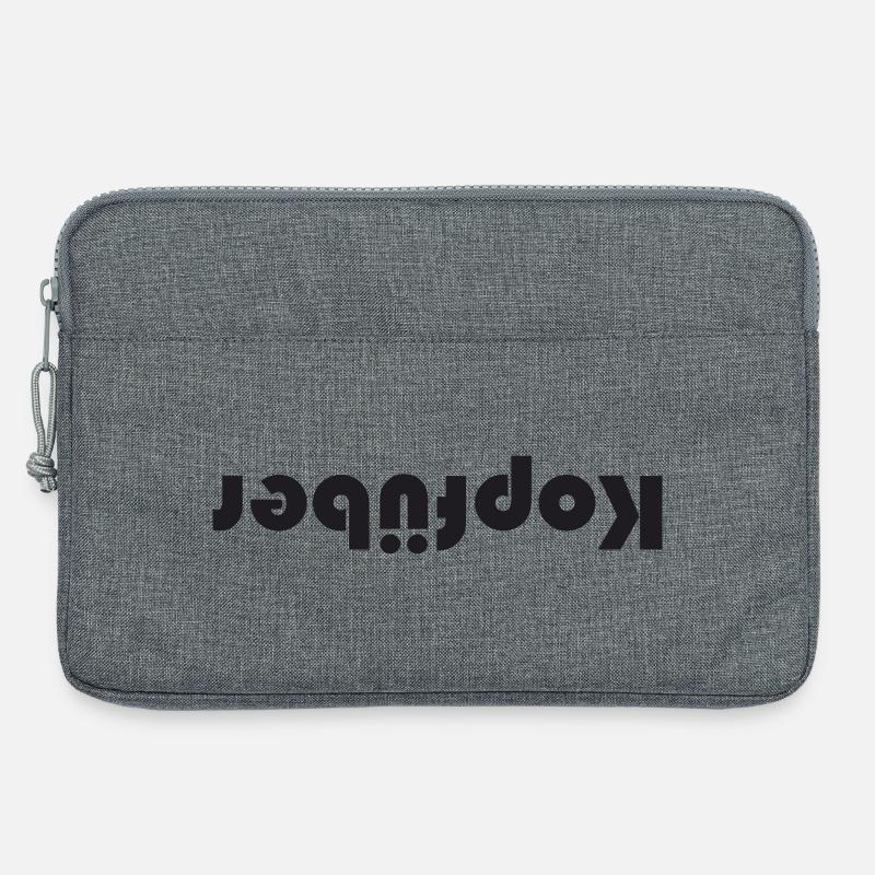 Kopfüber - Laptoptasche 13" - Grau meliert