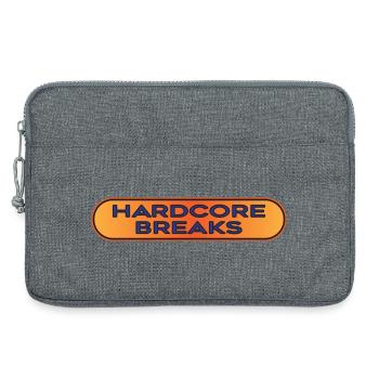 Hardcore Breaks Breakbeat - Laptop bag 13" - heather grey - Front