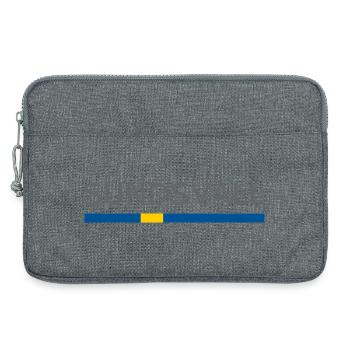 Sweden Flag - Sundsvall - Sverige - Schweden - Laptoptasche 13" - Grau meliert - Vorne