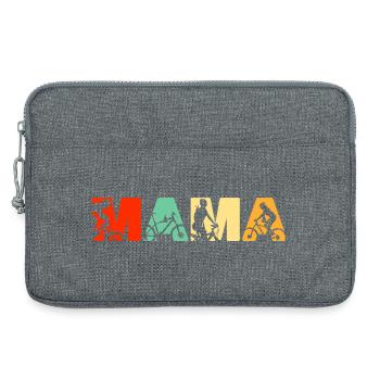 Mountain Biking Mama Off Road Cycling - Laptop bag 13" - heather grey - Front
