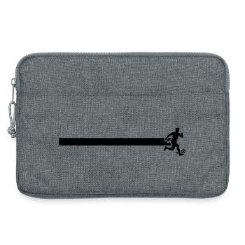 Footballer Line - Laptop bag 13" - heather grey - Front