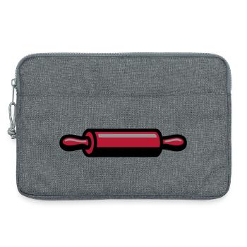 Logo de pâtisserie Pâtissière Pâtissière - Sacoche pour ordinateur portable 13 pouces - gris chiné - Devant