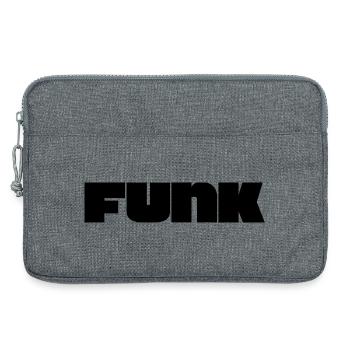 Logo funk audacieux - Sacoche pour ordinateur portable 13 pouces - gris chiné - Devant