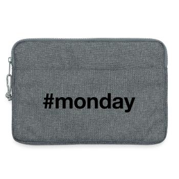 LUNDI Hashtag lundi - Sacoche pour ordinateur portable 13 pouces - gris chiné - Devant