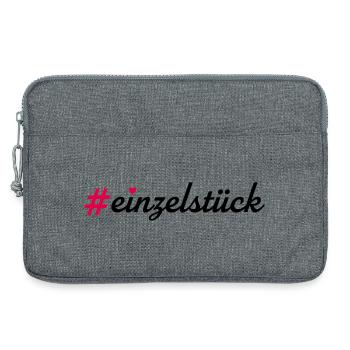 Einzelstück - Laptoptasche 13" - Grau meliert - Vorne