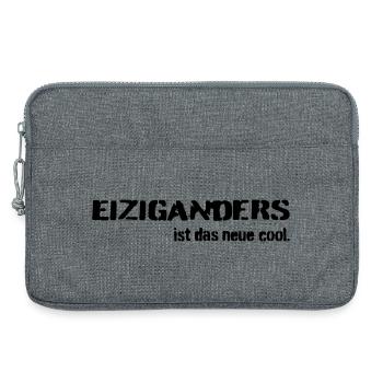 Einziganders ist das neue cool - Laptoptasche 13" - Grau meliert - Vorne