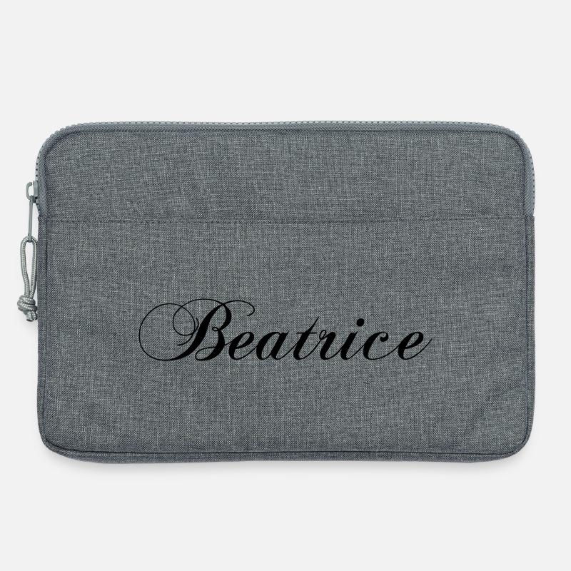Beatrice, personalisierte Kleidung - Laptoptasche 13" - Grau meliert
