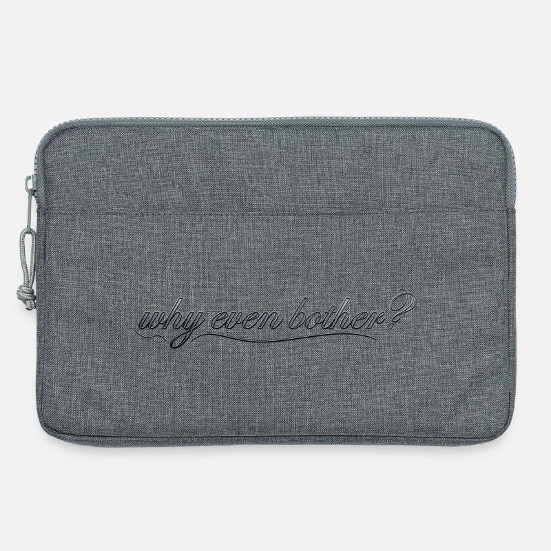 why even bother? - Laptoptasche 13" - Grau meliert