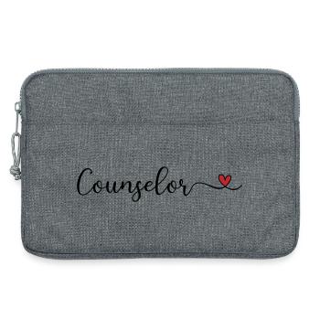 Conseiller au cœur - Sacoche pour ordinateur portable 13 pouces - gris chiné - Devant
