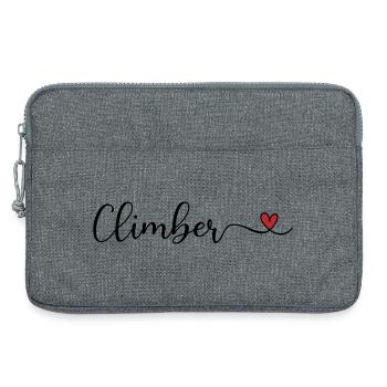 Climber - Laptop bag 13" - heather grey - Front