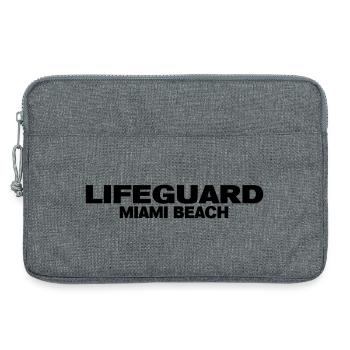 life guard miami - Laptop bag 13" - heather grey - Front