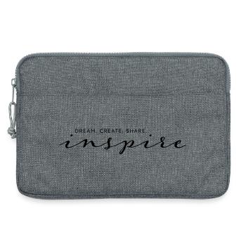 Dream Create Share Inspire - Laptop bag 13" - heather grey - Front