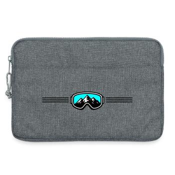 Skibrille Ski Berge - Laptoptasche 13" - Grau meliert - Vorne