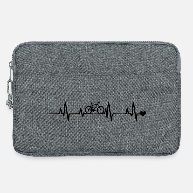 Fahrrad Radfahrer - Laptoptasche 13" - Grau meliert