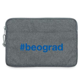Beograd Belgrade Serbia Serbien Hashtag - Laptop bag 13" - heather grey - Front