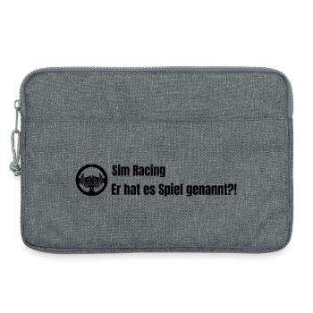 Er hat es Spiel genannt V2 - Laptoptasche 13" - Grau meliert - Vorne