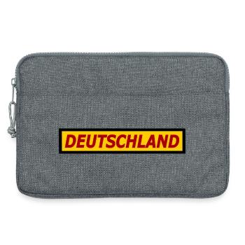 Deutschland Neon Retro Design - Laptoptasche 13" - Grau meliert - Vorne