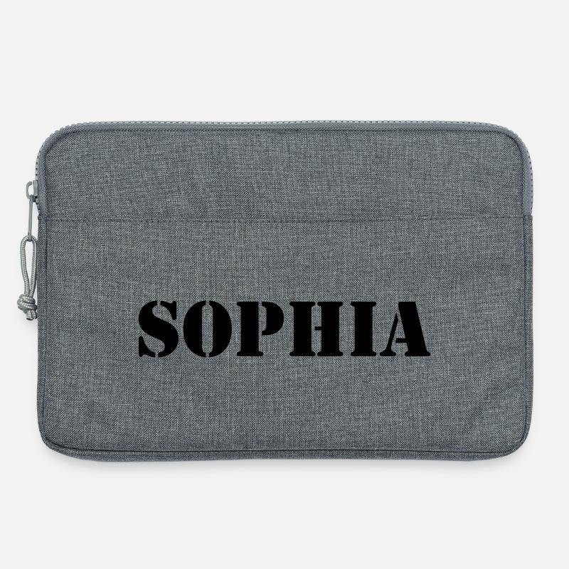 Name Sophia - Laptoptasche 13" - Grau meliert