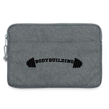 Bodybuilding - Laptoptasche 13" - Grau meliert - Vorne
