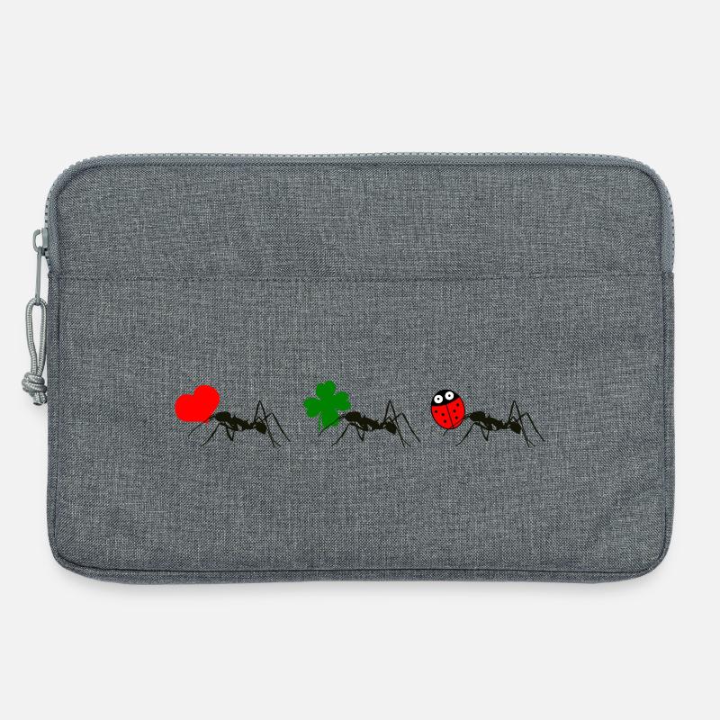 Ameisenglück - Laptoptasche 13" - Grau meliert