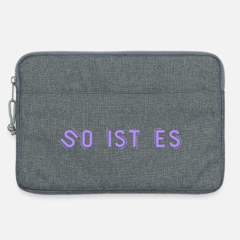 So ist es - Laptoptasche 13" - Grau meliert