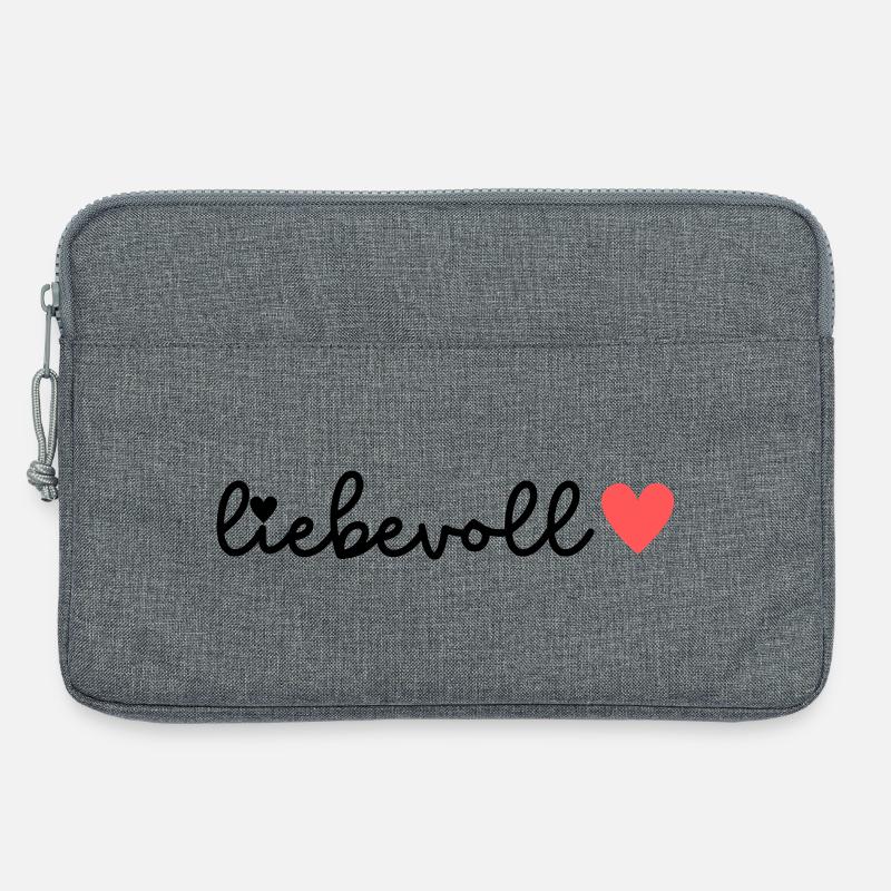 LIEBEVOLL  liebevoll - Laptoptasche 13" - Grau meliert