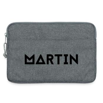 First name Martin - Laptop bag 13" - heather grey - Front