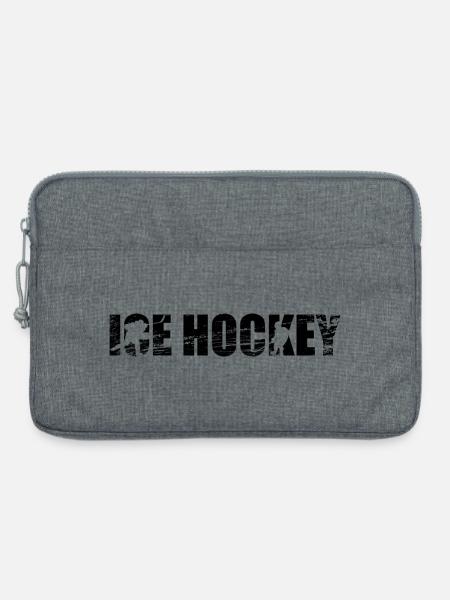 Eishockeyspieler - Laptoptasche 13" - Grau meliert