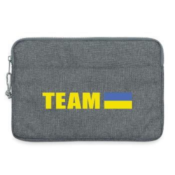 Unterstützungsteam Ukraine - Laptoptasche 13" - Grau meliert - Vorne