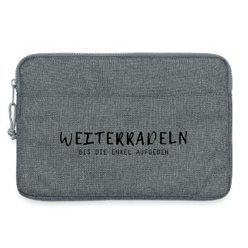 Weiterradeln - Laptoptasche 13" - Grau meliert - Vorne
