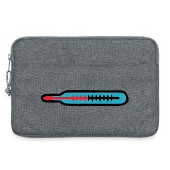 Équipe de pratique pédiatre en médecine thermométrique - Sacoche pour ordinateur portable 13 pouces - gris chiné - Devant