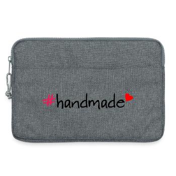 T-shirt hashtag fait main - Sacoche pour ordinateur portable 13 pouces - gris chiné - Devant