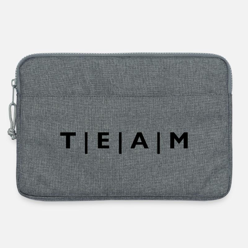 TEAM with stripes - Laptop bag 13" - heather grey