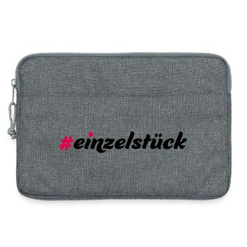 Einzelstück - Laptoptasche 13" - Grau meliert - Vorne