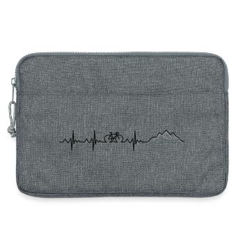 Heartbeat Mountainbike - Laptoptasche 13" - Grau meliert - Vorne