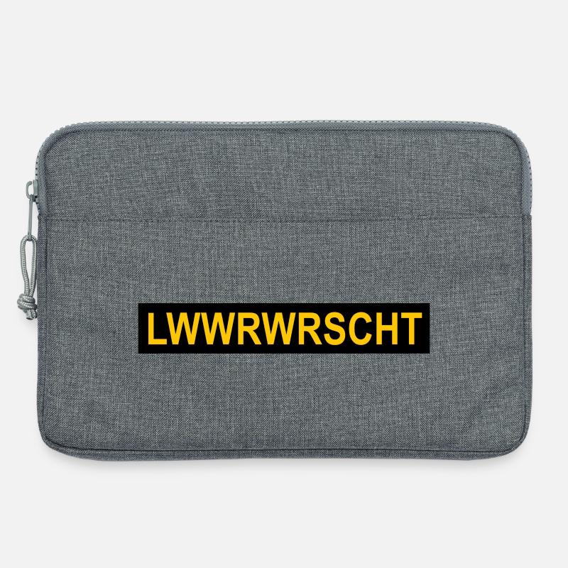 Leberwurst: Nationalgericht der Pfalz. - Laptoptasche 13" - Grau meliert