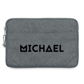 First name Michael - Laptop bag 13" - heather grey - Front