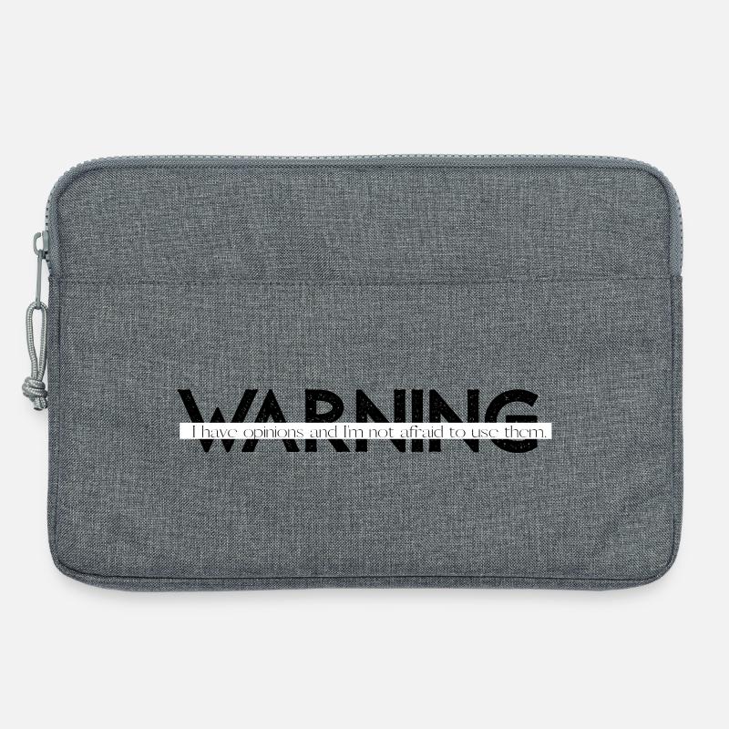 Warnung Lustig Fett Statement Design - Laptoptasche 13" - Grau meliert
