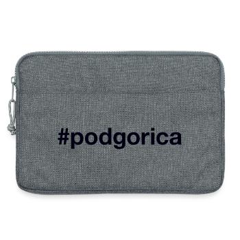 Podgorica Montenegro Hashtag - Laptoptasche 13" - Grau meliert - Vorne
