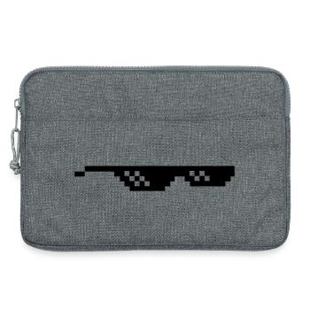 Deal with it Sonnenbrille Pixelbrille - Laptoptasche 13" - Grau meliert - Vorne