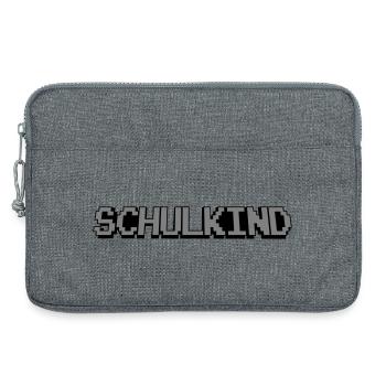 Schoolchild Pixel - Laptop bag 13" - heather grey - Front