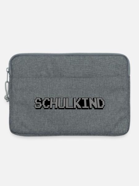 Schulkind Pixel - Laptoptasche 13" - Grau meliert
